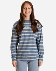 Astrid stripe long sleeve tee -  Blue Stripes
