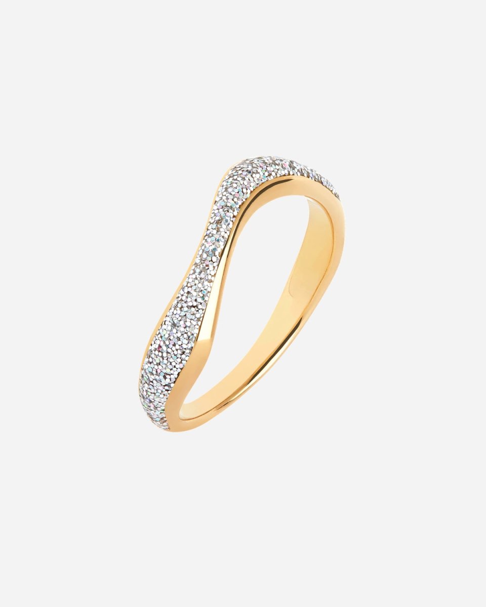 Aura Opal Glitter Ring - Gold - Munk Store