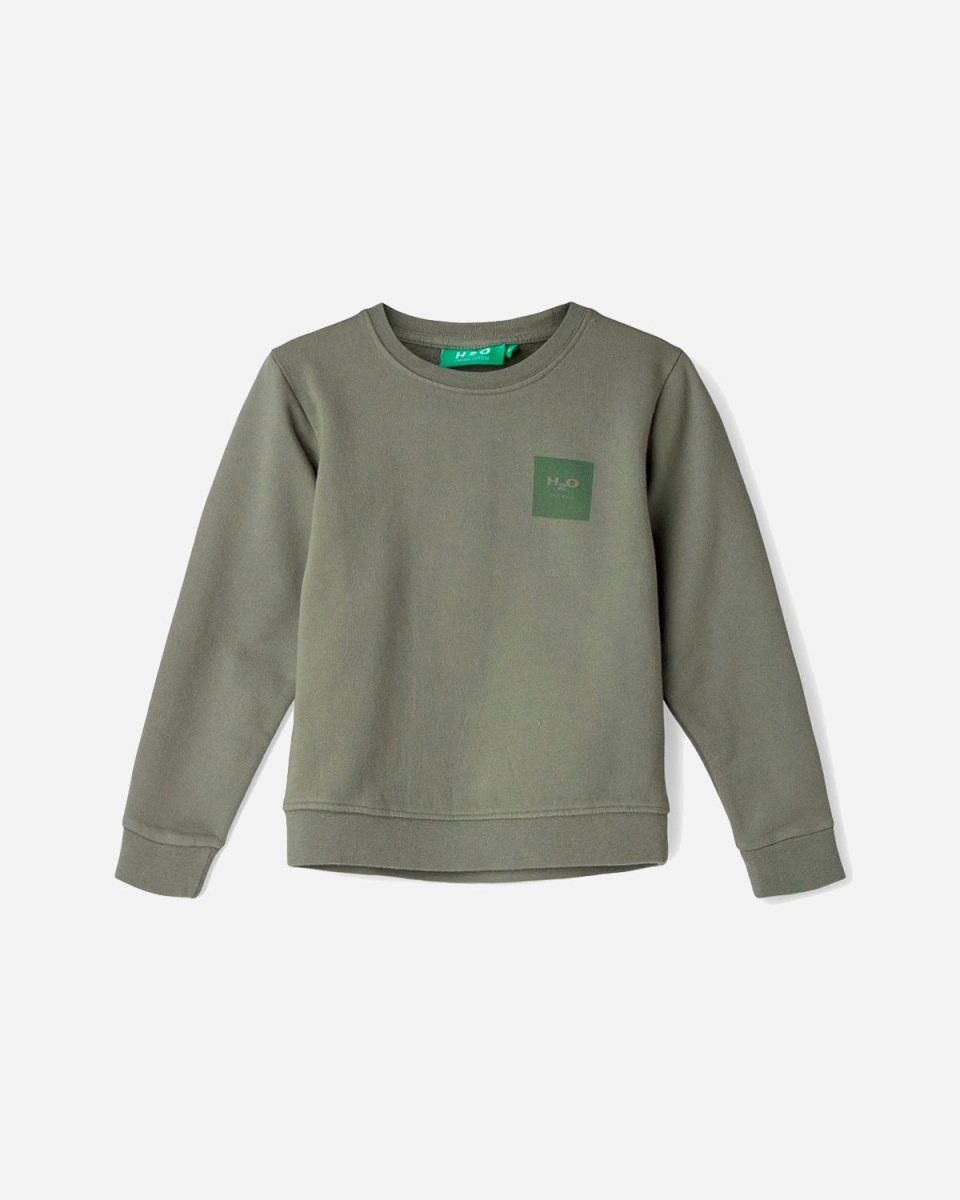 Authentic Organic Sweat O'Neck - Dusty Army - Munk Store