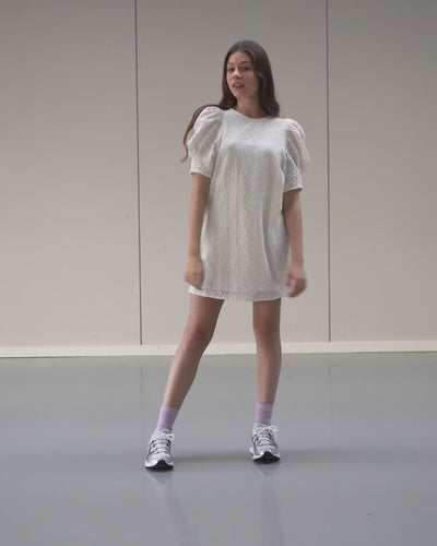 Cath Mini Dress - Cloud Dancer