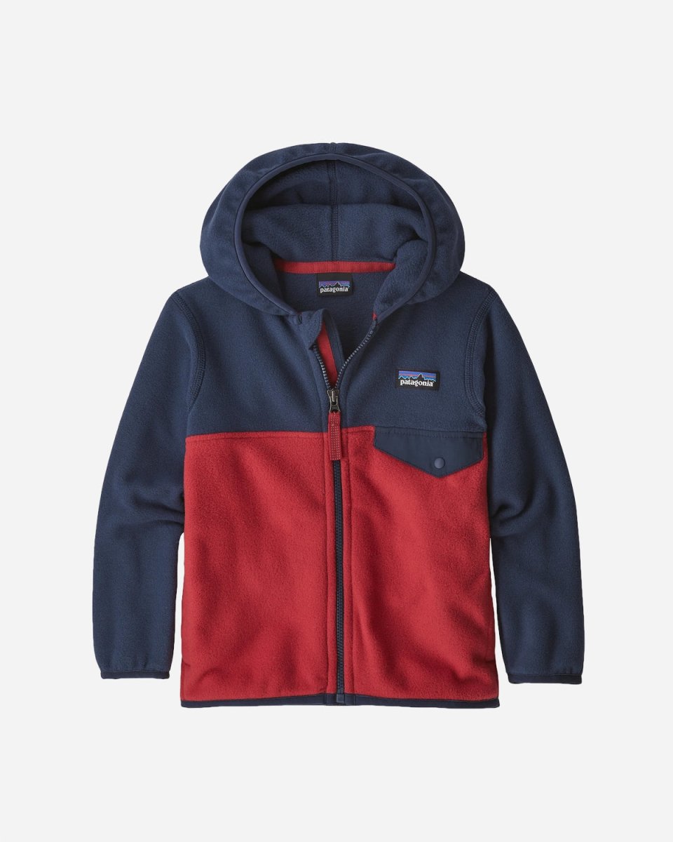 Baby Micro D Snap-T Jacket - Fire w/New Navy - Munk Store