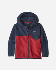 Baby Micro D Snap-T Jacket - Fire w/New Navy