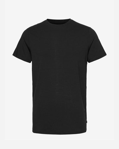 Bamboo R-Neck Tee - Black - Munk Store