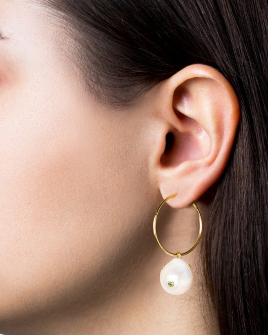 Baroque Pearl Earring - Gold - Munk Store