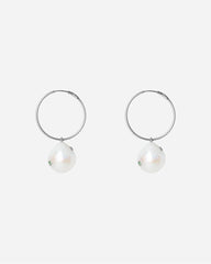 Baroque Pearl Earring - Silver