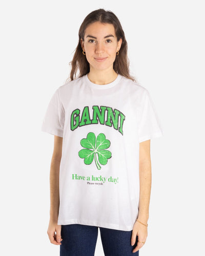Basic Cotton Jersey - Lucky Day - Bright White - Munk Store