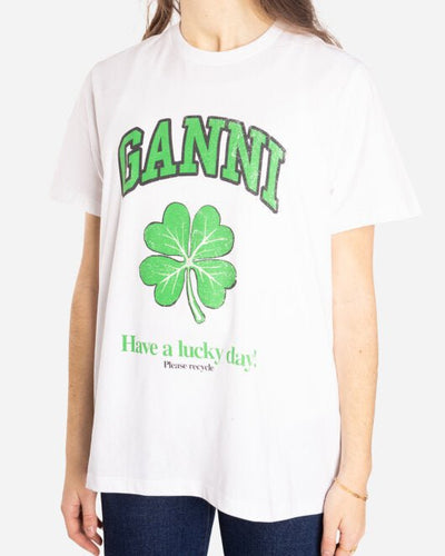 Basic Cotton Jersey - Lucky Day - Bright White - Munk Store