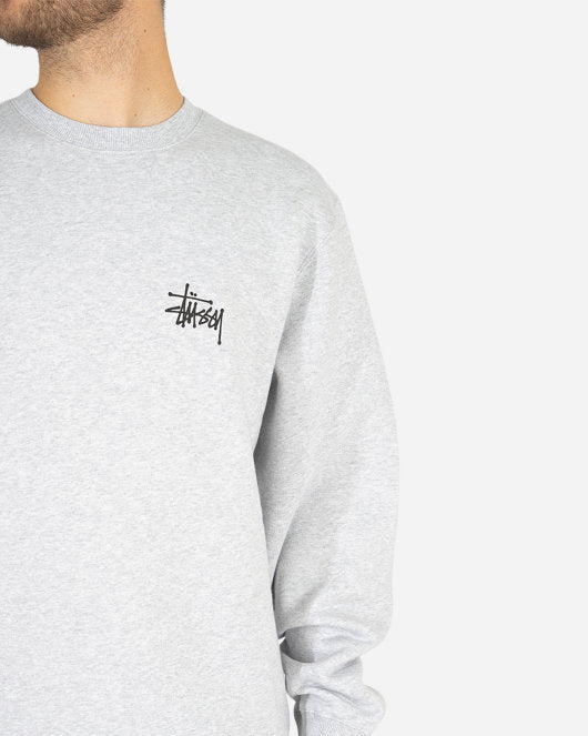 Basic Stüssy Crew - Ash Heather - Munk Store