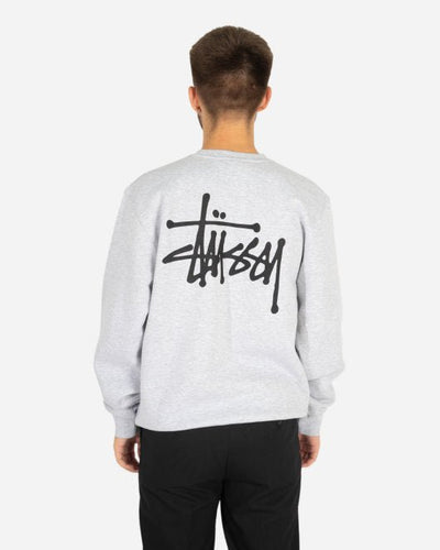 Basic Stüssy Crew - Ash Heather - Munk Store