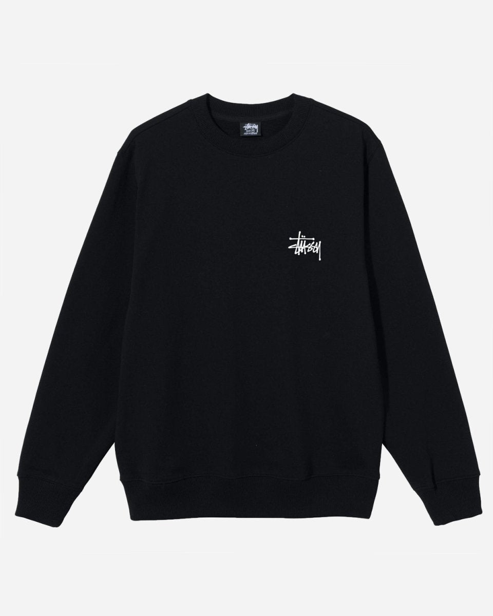 Basic Stüssy Crew - Black - Munk Store