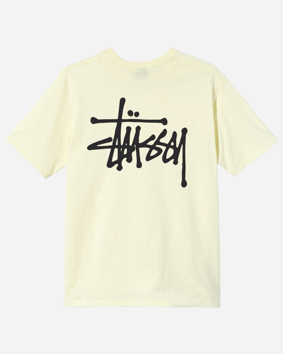 Basic Stüssy Tee - Pale Yellow - Munk Store