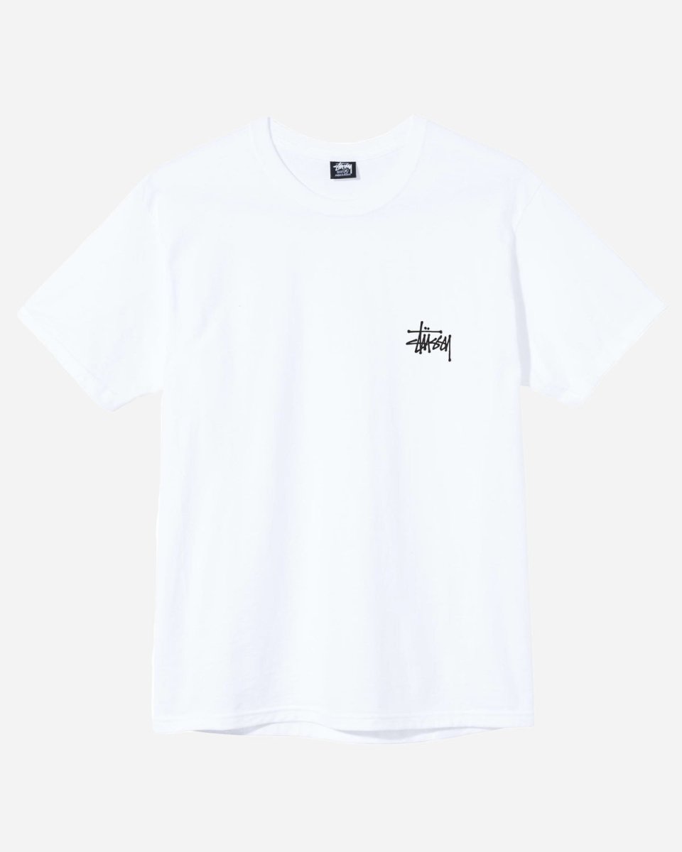 Basic Stüssy Tee - White T-shirts fra Stüssy - Munk Store