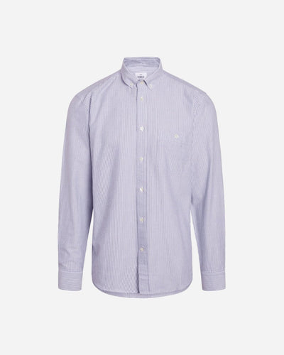 Benjamin Striped Shirt - White/Navy - Munk Store