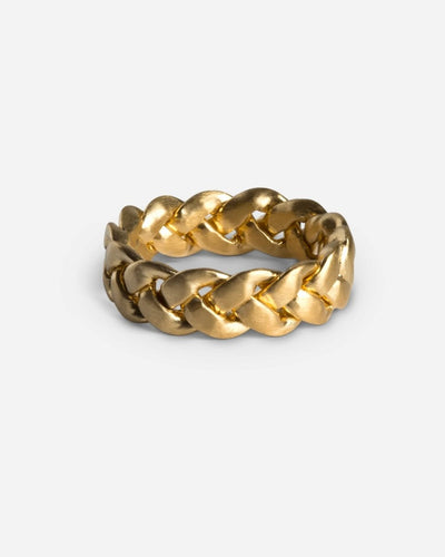 Big Braided Ring - Guld - Munk Store