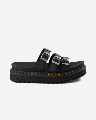 Blaire Slide Hydro Leather - Black - Munk Store