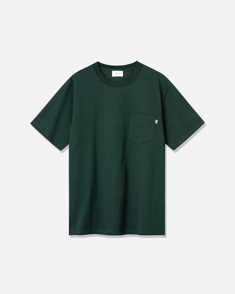Bobby pocket T-shirt - Dark Green - Munk Store