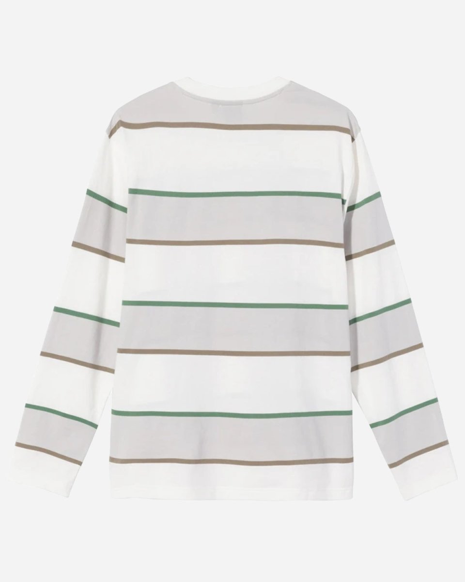 Bold Stripe LS Crew - Bone - Munk Store