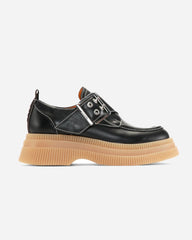 Calf Leather Creepers Monk - Black