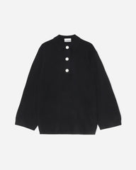 Cashmere Knit Blouse - Black