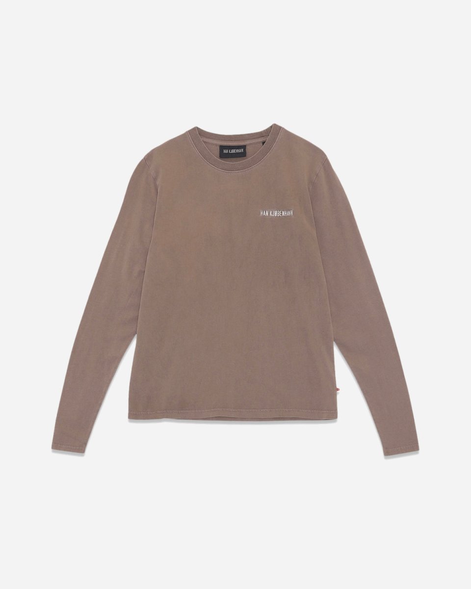 Casual Long Sleeve Tee - Faded Brown - Munk Store