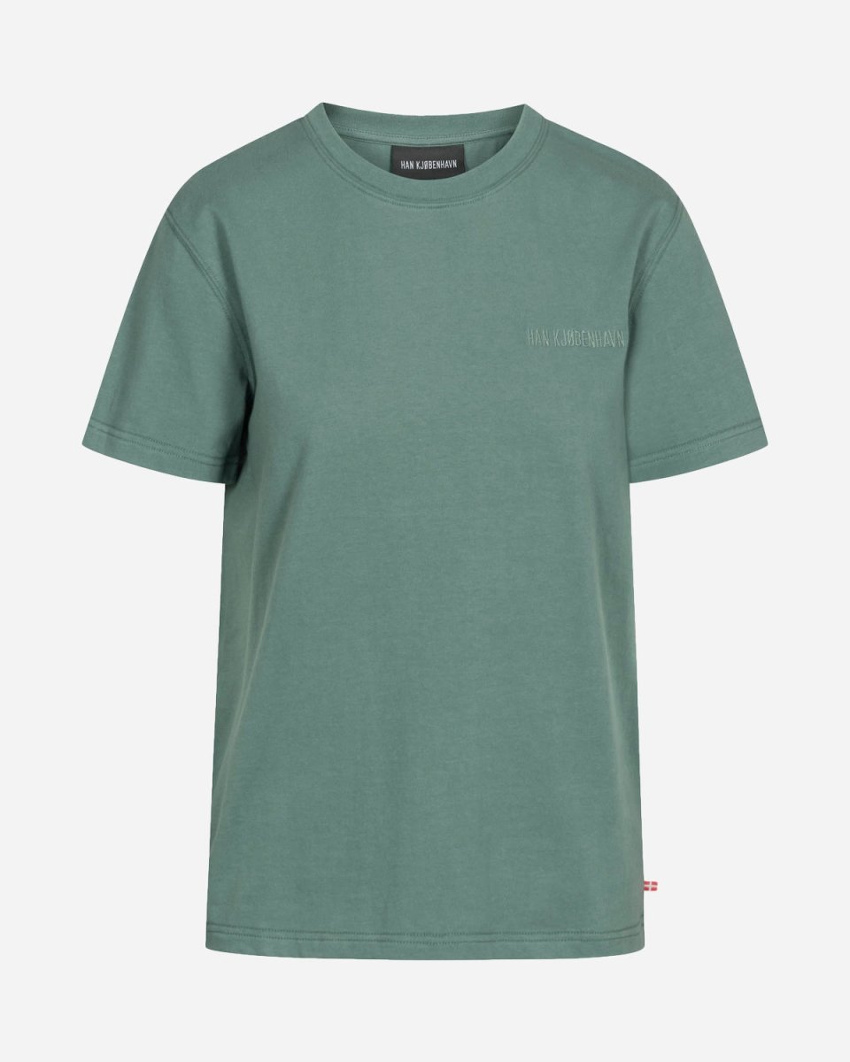 Casual Tee W Short Sleeve - Dusty Logo Green - Munk Store