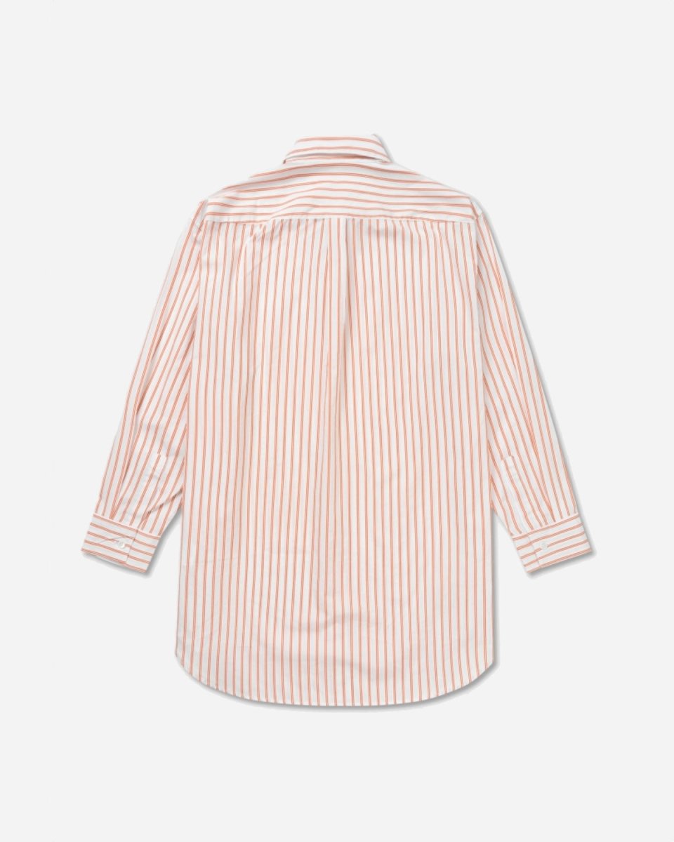 Charlene Dobby Stripe Shirt - Dusty Orange Stripe - Munk Store