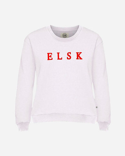 Chenille EMB. Ørum Women's Sweatshirt - Dusty Pink - Munk Store