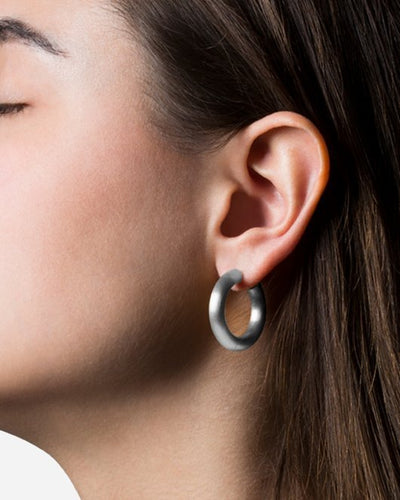 Chunky Hoops - Silver - Munk Store