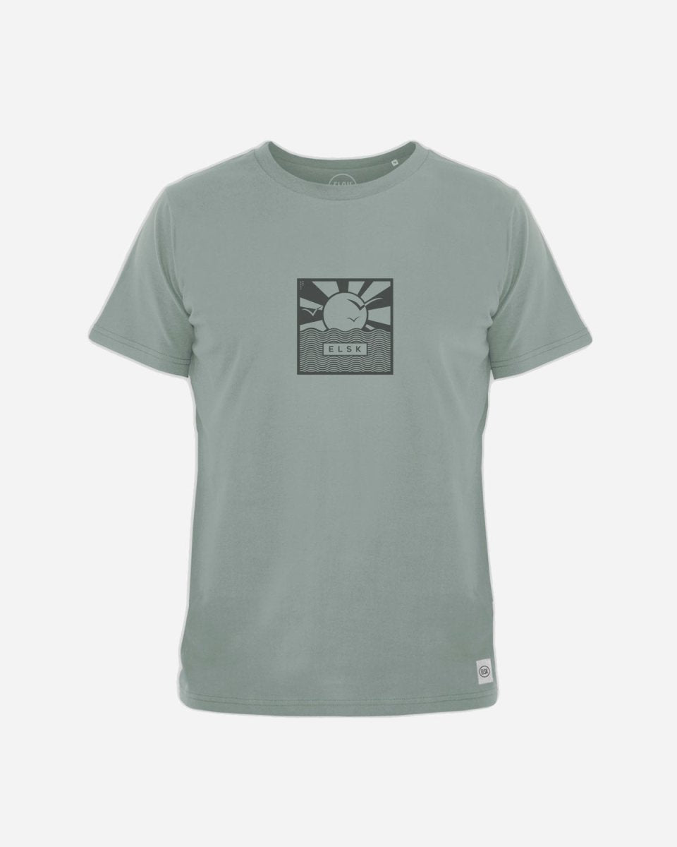 CUBE21 ESSENTIAL BRUSHED MEN'S TEE - DUSTY GREEN - Munk Store