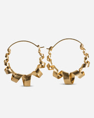 Curly Hoops - Gold Plated