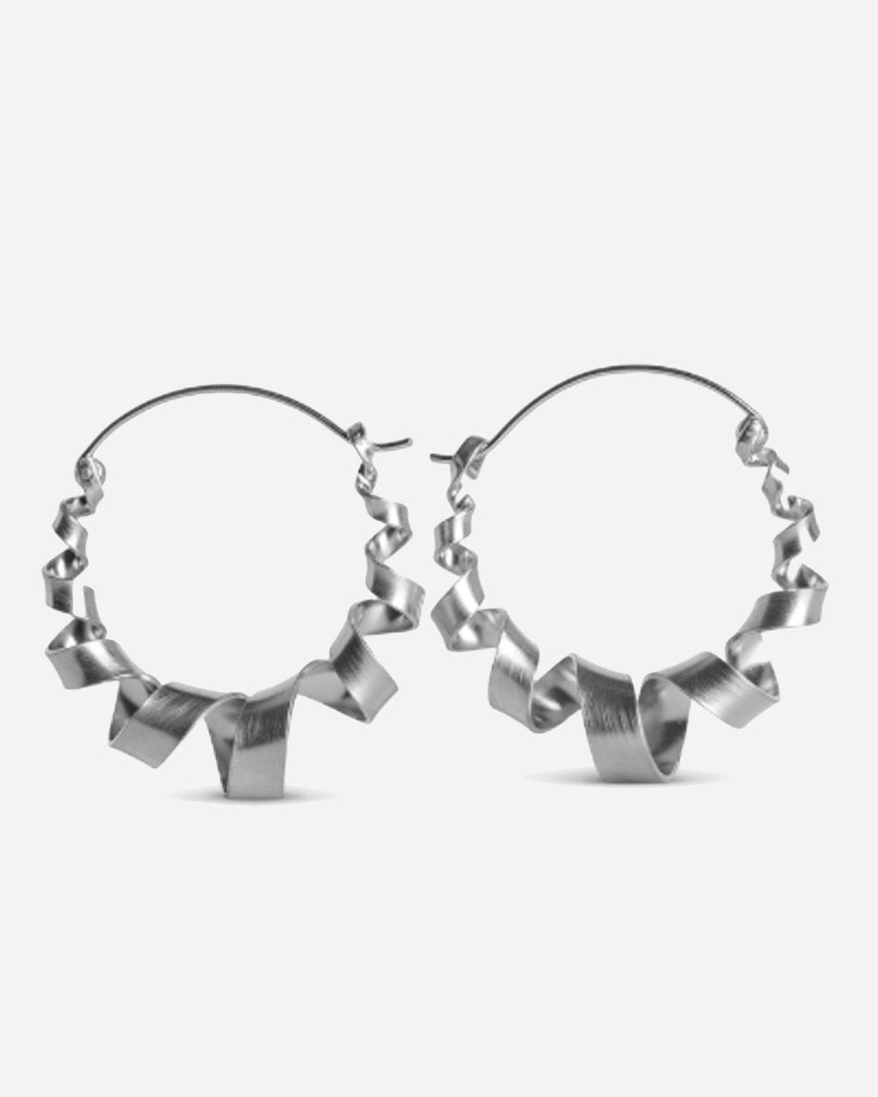 Curly Hoops - Sterling Silver - Munk Store