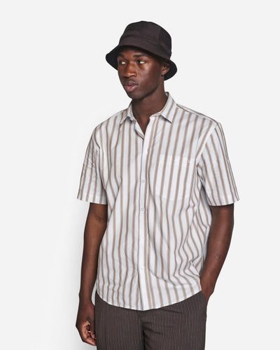 Dads Striped Shirt - Cream White - Munk Store
