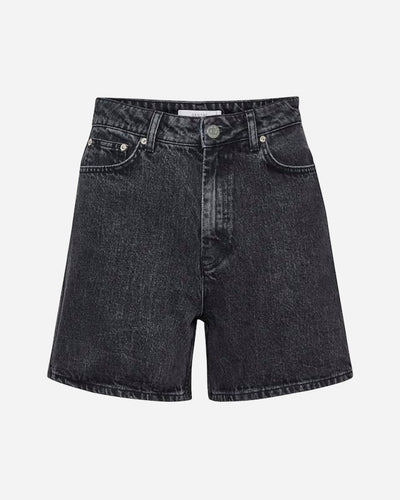 Dena GZ High Waist Shorts - Washed Black - Munk Store