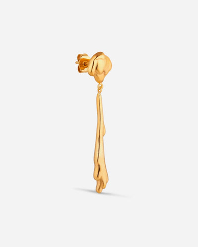 Drippy Earring with Drop Pendant - Gold - Munk Store
