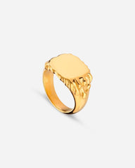 Drippy Signet Ring - Gold