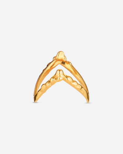 Drippy V-Ring - Gold - Munk Store