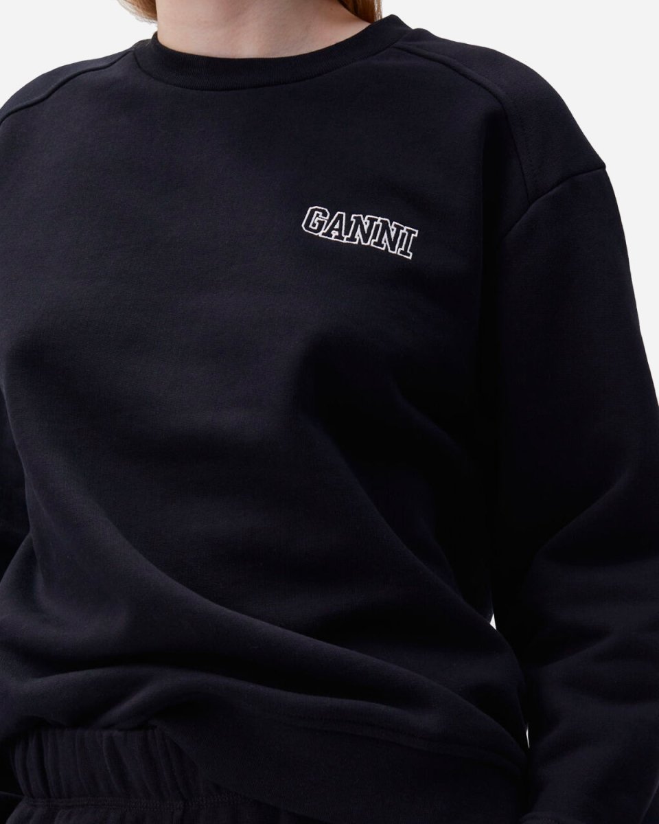 Drop Shoulder Sweatshirt - Black - Munk Store