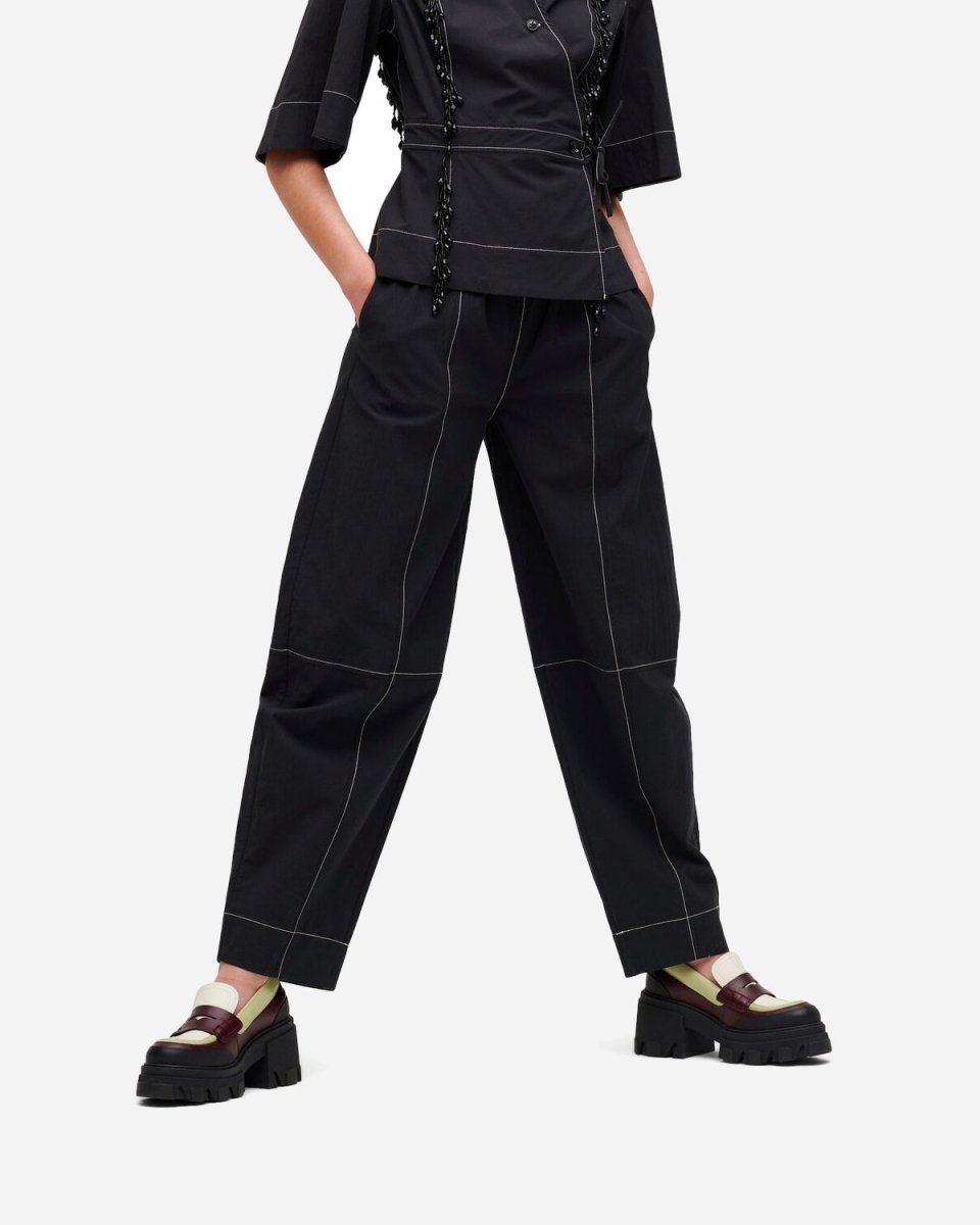 Elasticated Curve Pants - Black - Munk Store