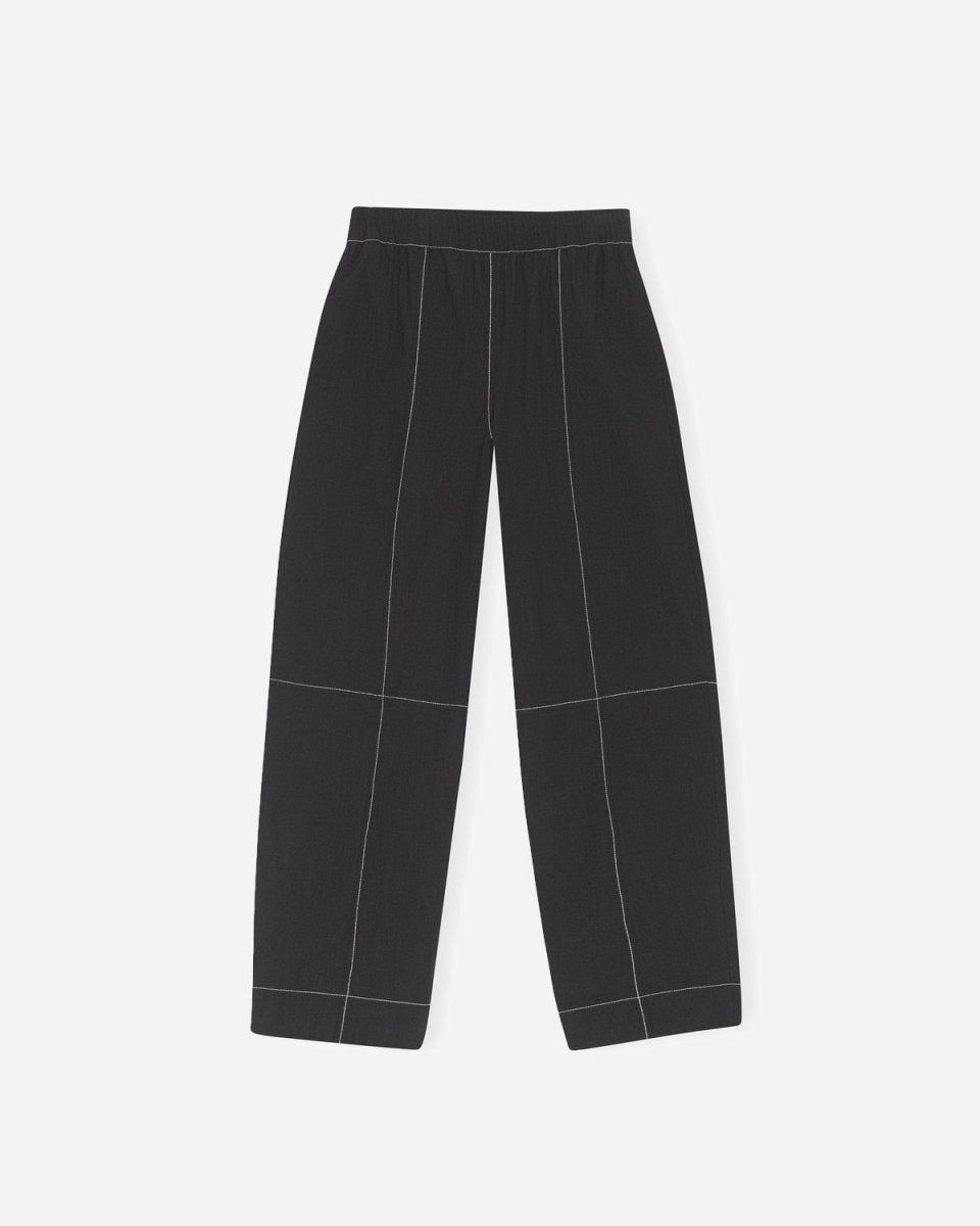 Elasticated Curve Pants - Black - Munk Store