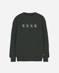 ELSK® PORSE LOGO ANNA WOMEN'S CREWNECK - PIRATE BLACK