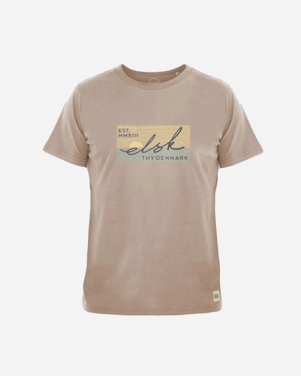 ELSK® SUNSIGN22 ESSENTIAL MEN'S TEE - Taupe Brown - Munk Store