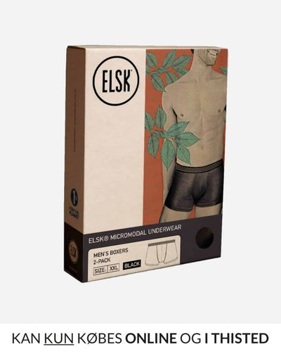 ELSK®MEN'S MICROMODAL UNDERWEAR - BOXERS (2-PACK) - WHITE - Munk Store