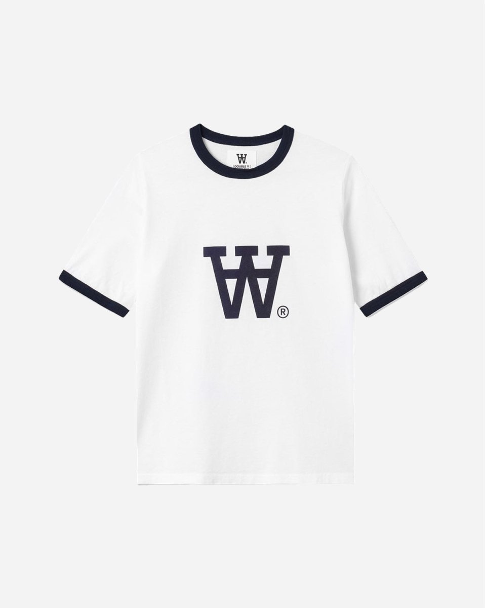 Fia T-shirt - White/Navy - Munk Store