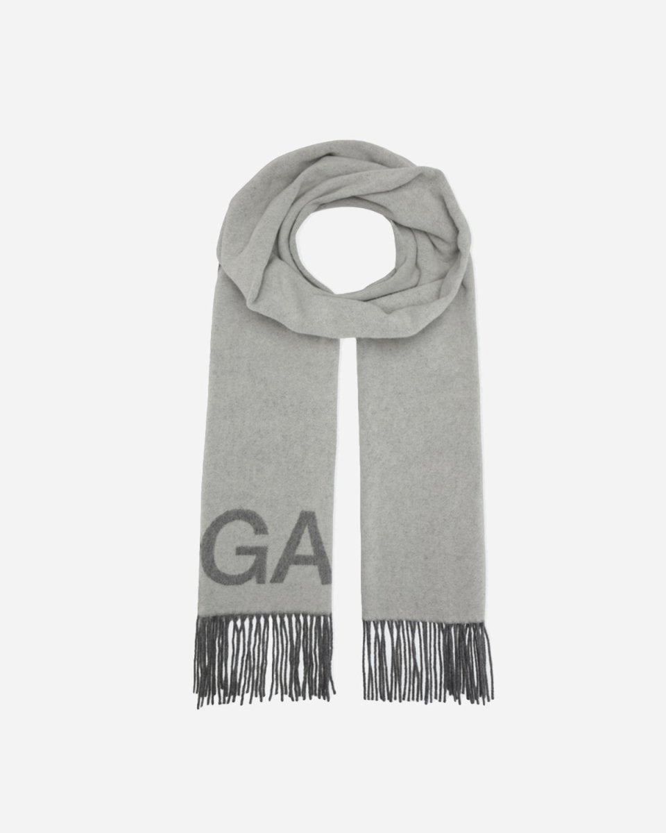 Fringed Wool Scarf - Paloma Melange - Munk Store