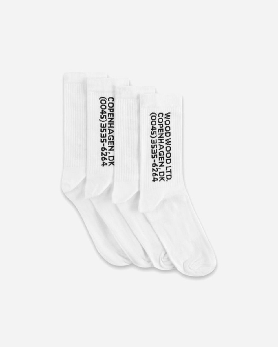 Gail 2-pack Socks - Bright White - Munk Store