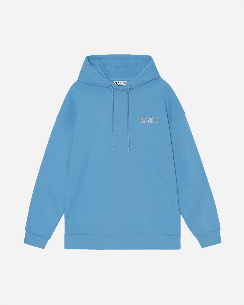 Ganni Software Hoodie - Azure Blue - Munk Store