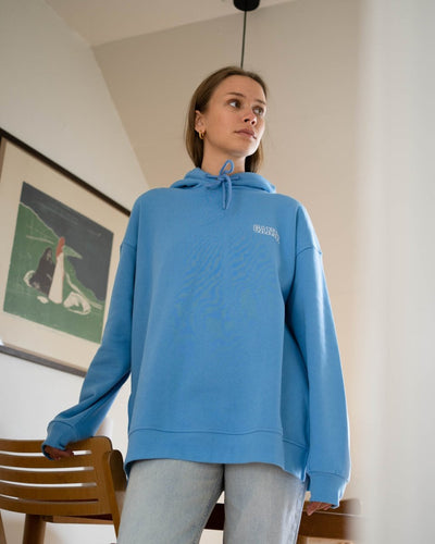 Ganni Software Hoodie - Azure Blue - Munk Store