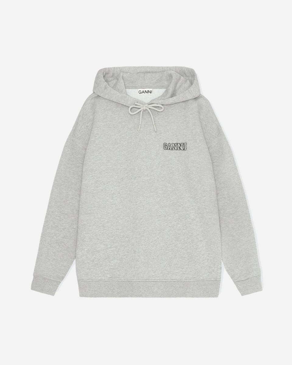 Ganni Software Hoodie - Paloma Melange - Munk Store