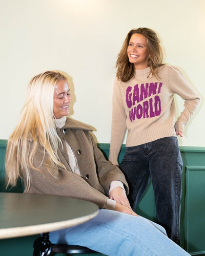 Graphic Puff Shoulder Pullover - Starfish - Munk Store