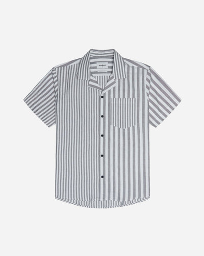 Hale Deck Shirt - Off White/Navy - Munk Store
